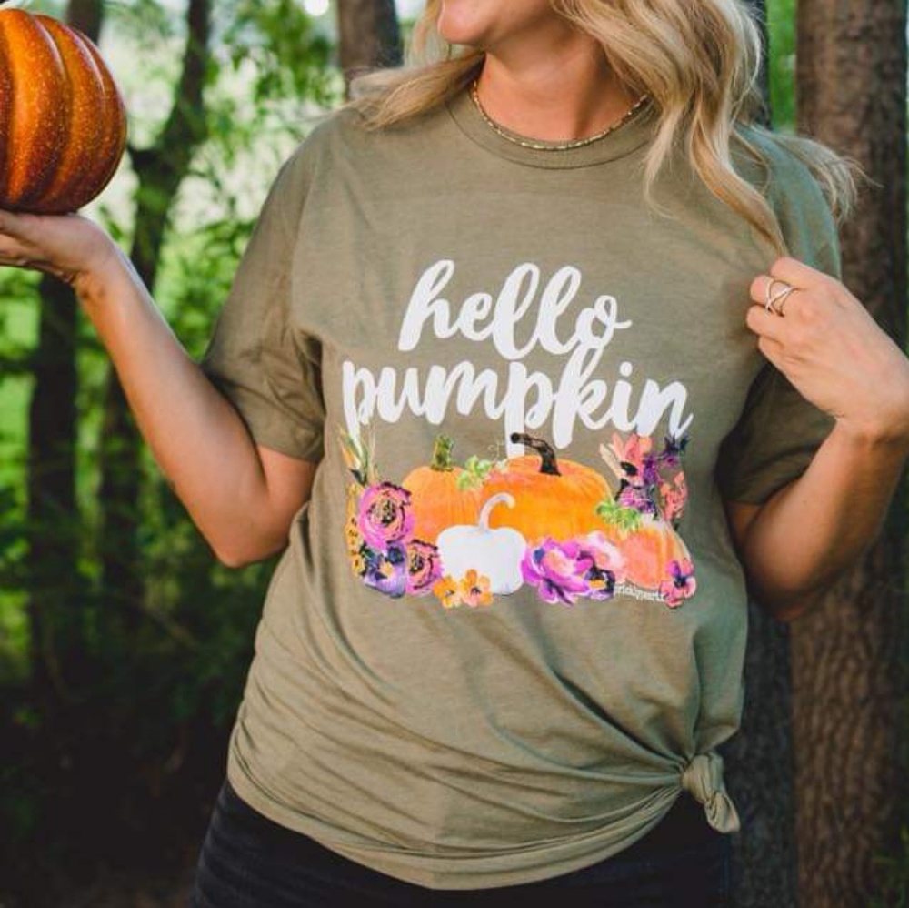 Host Pick!! Hello Pumpkin Graphic Tee - Picture 2 of 2